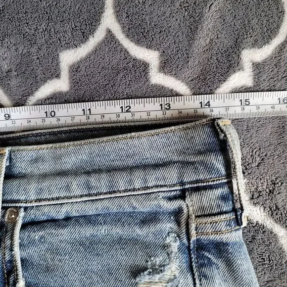 Citizens of Humanity Womens Jeans Size 25 Medium Wash Distressed Racer Mid Rise - Picture 6 of 9